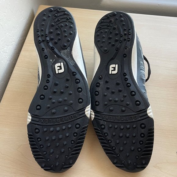 FootJoy FJ Women's Leisure Spike Less SuperFlex Golf Shoes Sz 8.5 Charcoal Gray - Picture 7 of 9